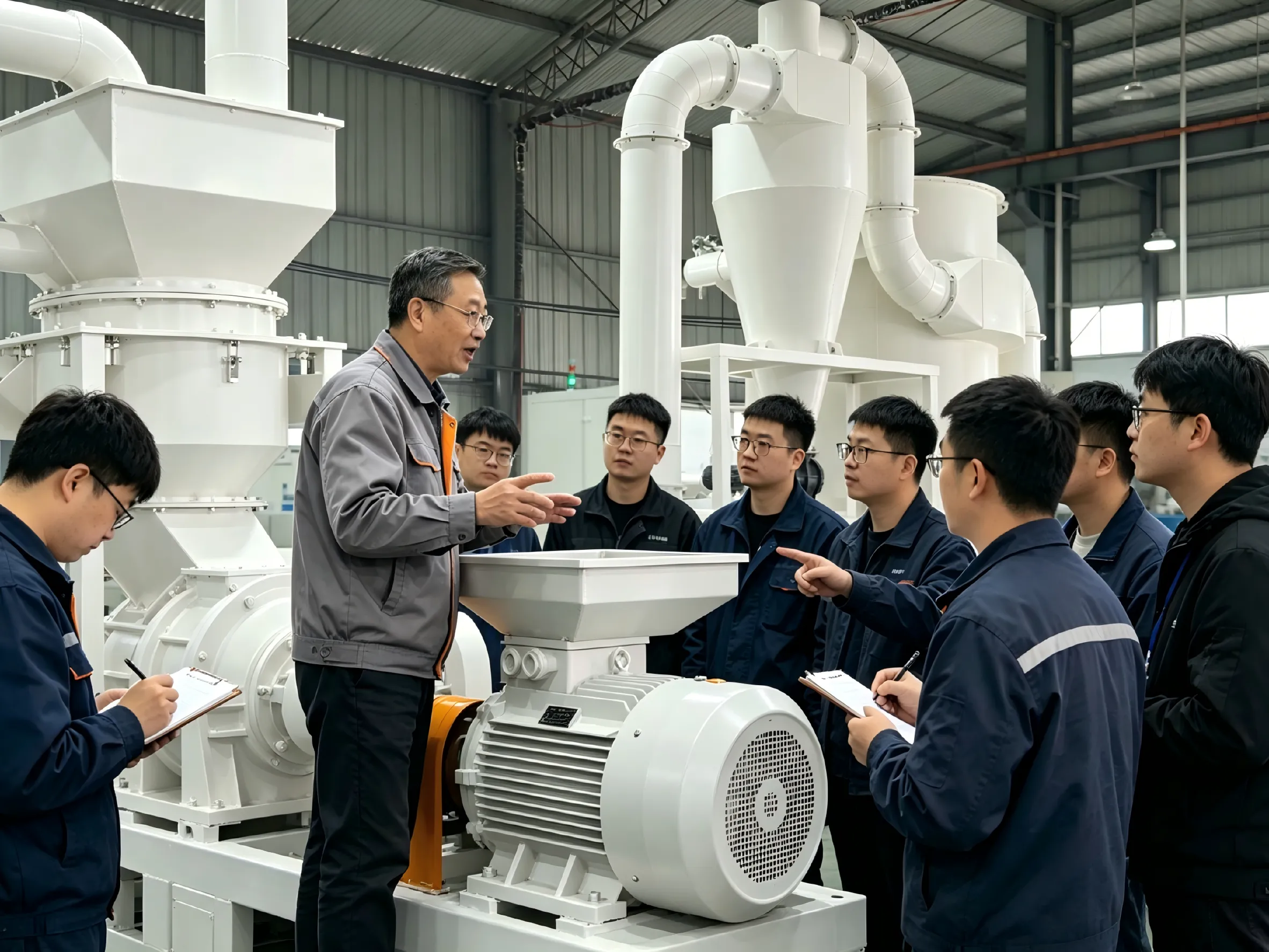 Xingshengwei conduce corsi di formazione specializzati sulla manutenzione dell'Ultra Polverizzatore per garantire una consegna stabile delle apparecchiature
